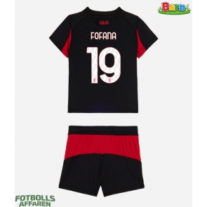 AC Milan Youssouf Fofana #19 Hemmaställ Barn 2025-26 Kortärmad (+ Korta byxor)
